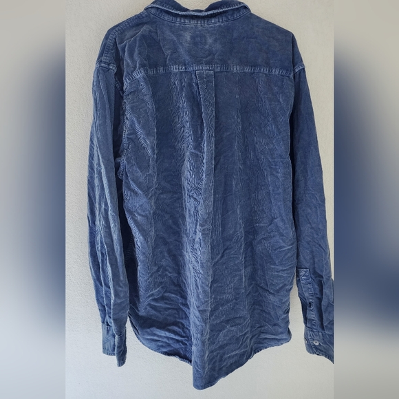 Tommy Bahama Bering Blue Coastline Cord Sun Wash Corduroy Button-down Shirt XL - Picture 2 of 11